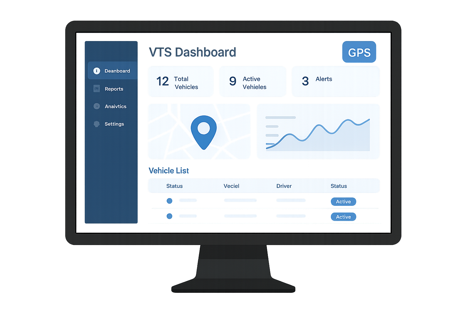 VTS Dashboard on LCD